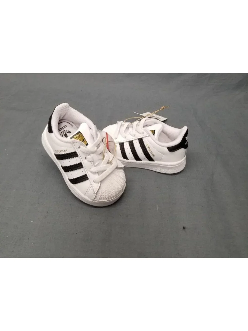 Adidas Originals Superstar II Toddlers Sneakers White Black Size 4K NEW NO BOX!